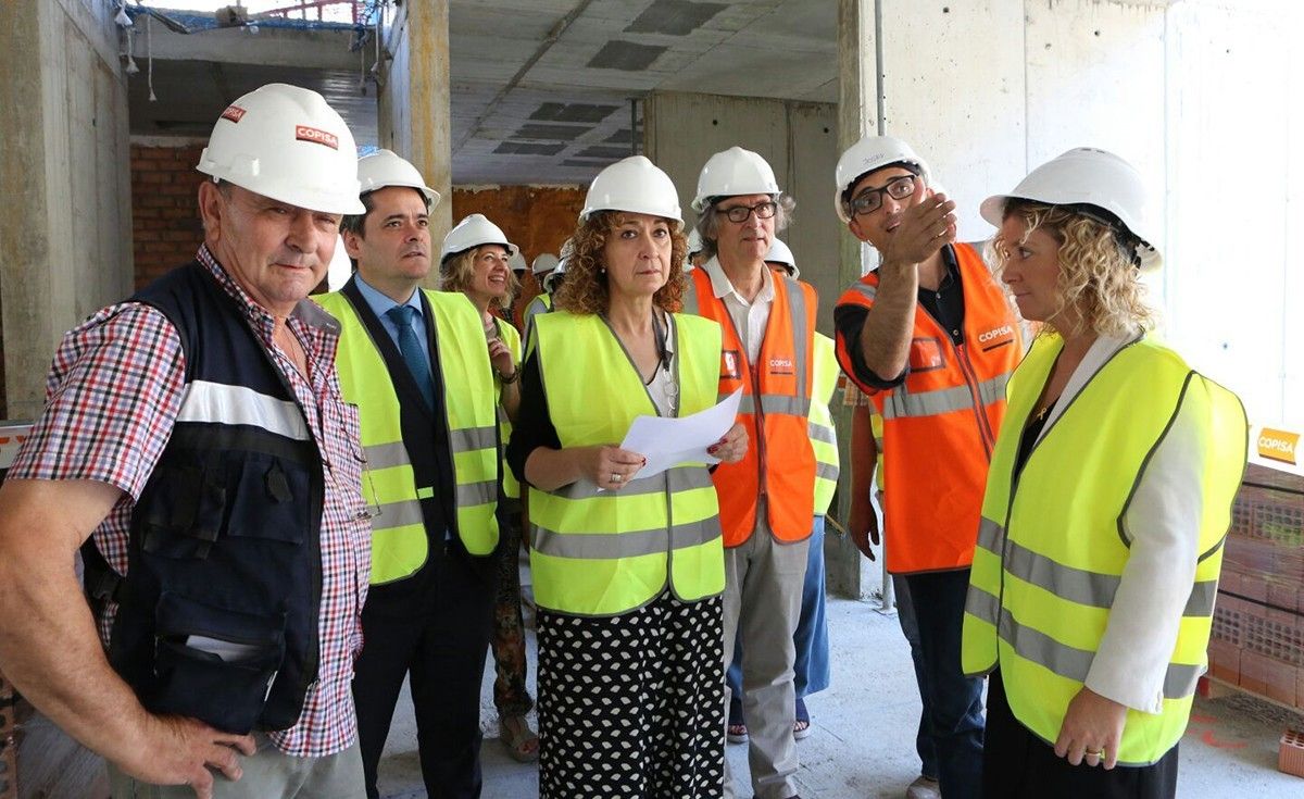 La consellera de Justícia Ester Capella va fer una visita a les obres del futur Palau de la Justícia | Cedida