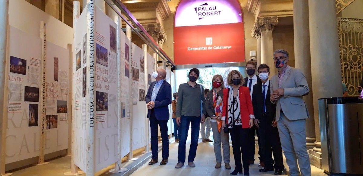 Inauguració de l'exposició sobre Tortosa Capital de la Cultura Catalana al Palau Robert de Barcelona 