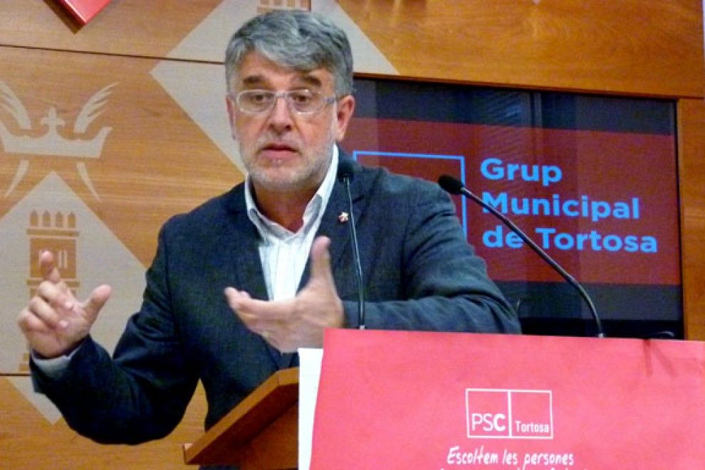 Enric Roig, portaveu del PSC a l'Ajuntament de Tortosa.