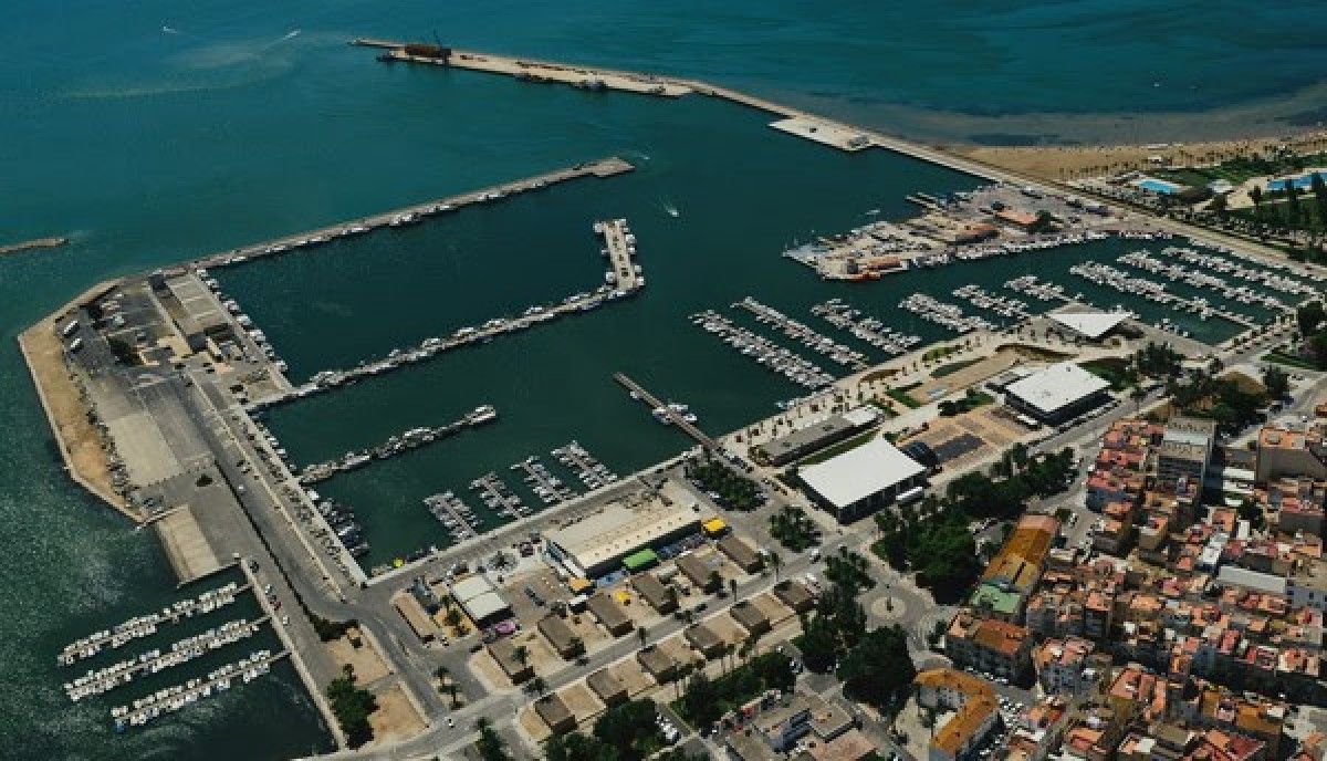 Imatge aèria del port de La Ràpita