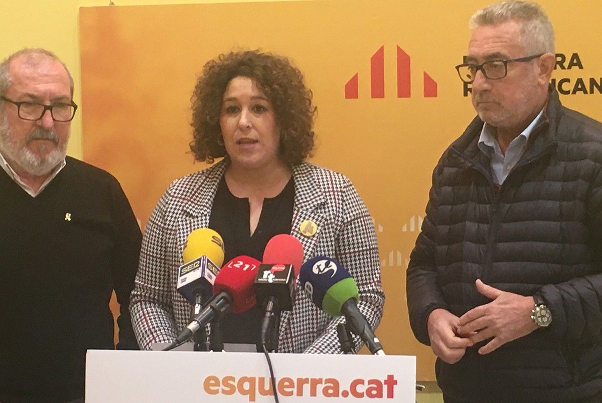 Francesc Gas, Norma Pujol i Miquel Aubà (ERC).