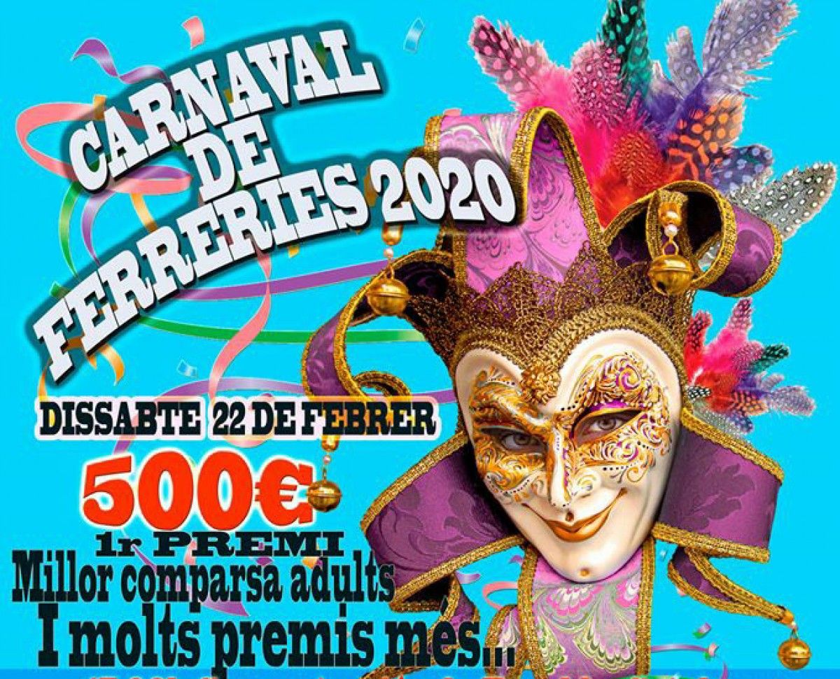 Cartell del Carnestoltes de Ferreries-Sant Vicent 2020 