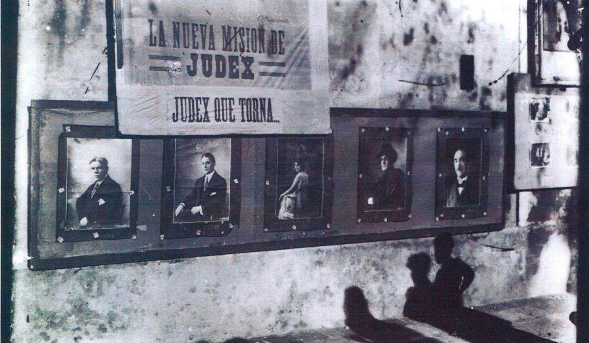 Cartellera anunciant la pel·lícula Judex, el 1916. 