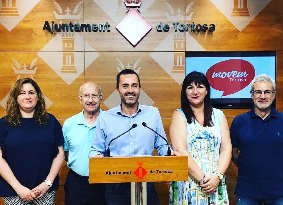 L' actial grup municipal de Movem Tortosa 2020 