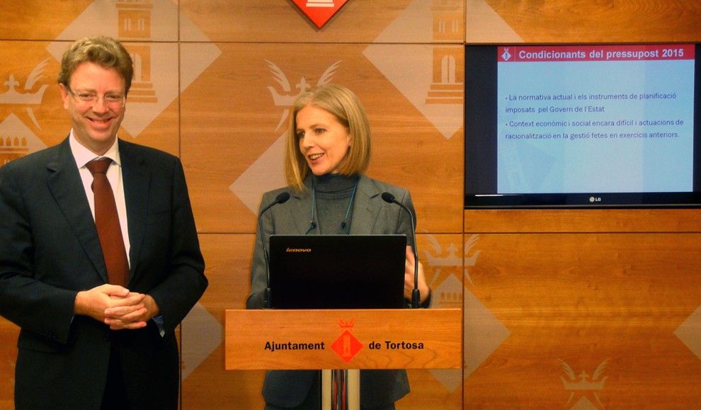 Ferran Bel i Matilde Villarroya han presentat este matí els últims pressupostos del mandat.