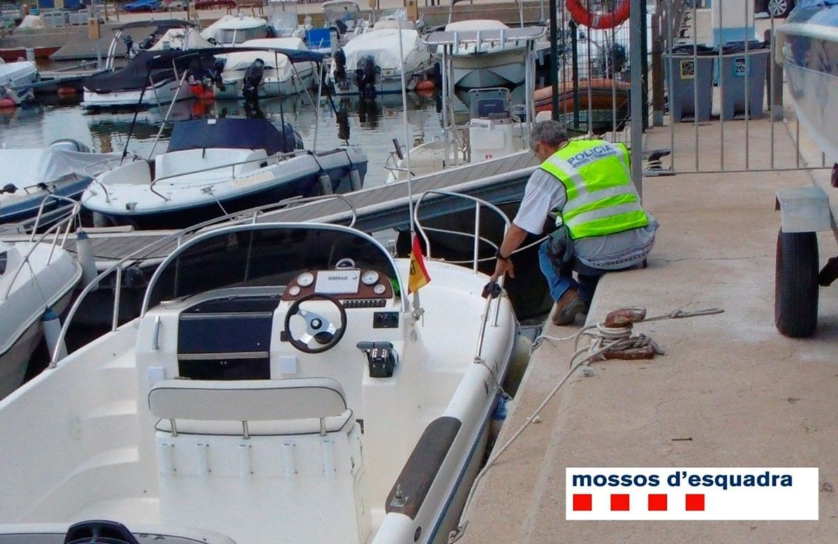 Els agents van acudir al port de deltebre per fer la corresponent inspecció.