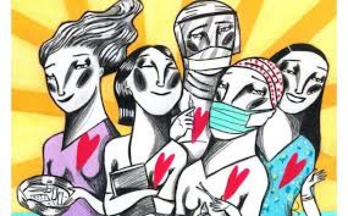 Il.lustació de l'artista roquetenc Ignasi Blanch  per conmemorar el Dia Internacional de l'Infermeria