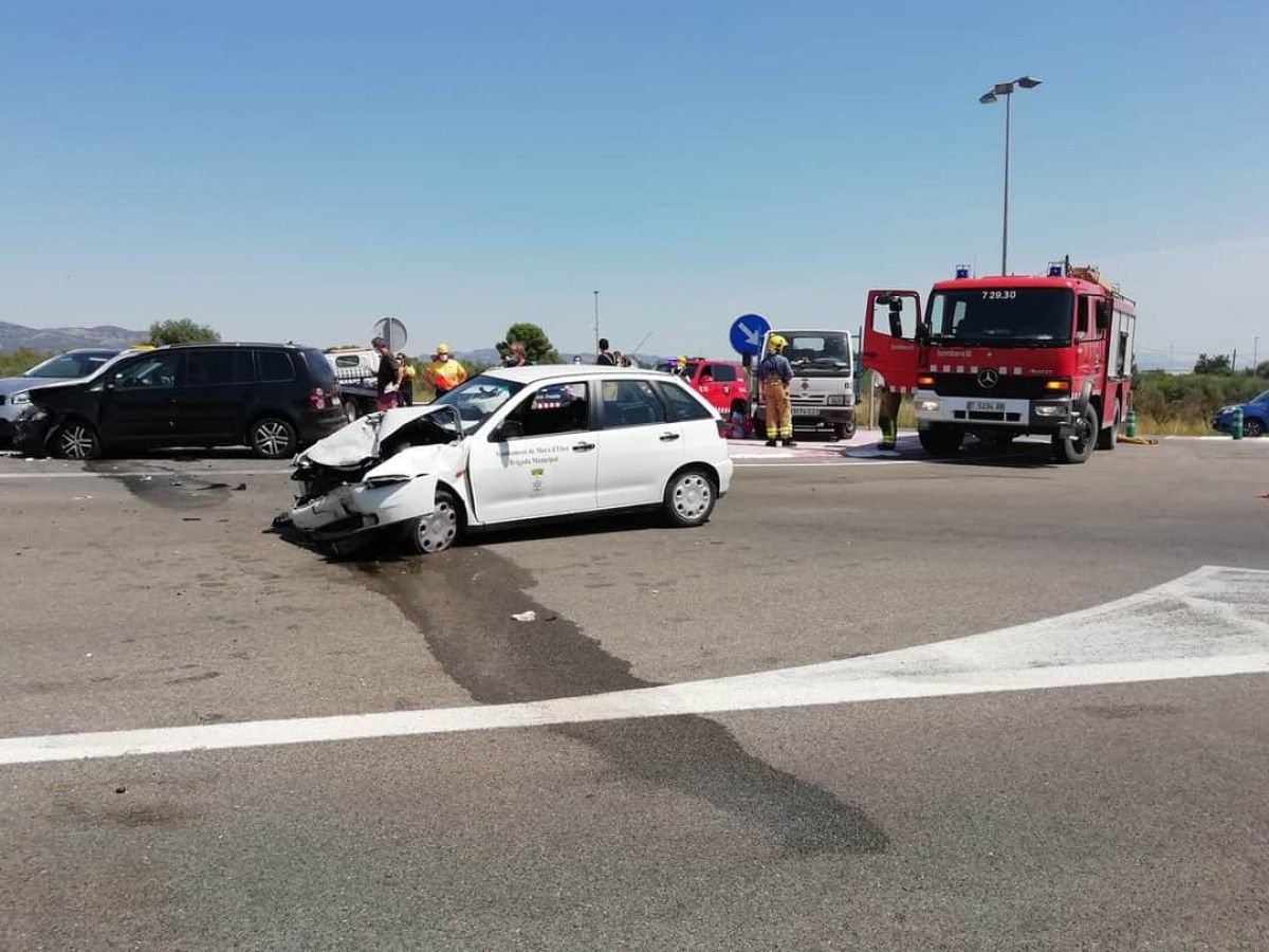 Accident al punt quilomètric 822 a Móra d'Ebre (31 Juliol 2020)