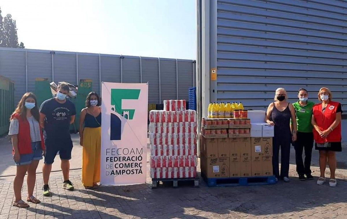 La Federació de Comerç d'Amposta es solidaritza amb la gent més necessitada de la ciutat
