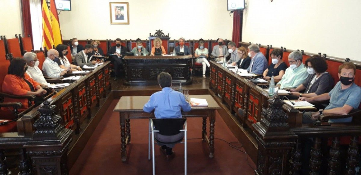 Imatge del ple municipal de Juny a l'Ajuntament de Tortosa 