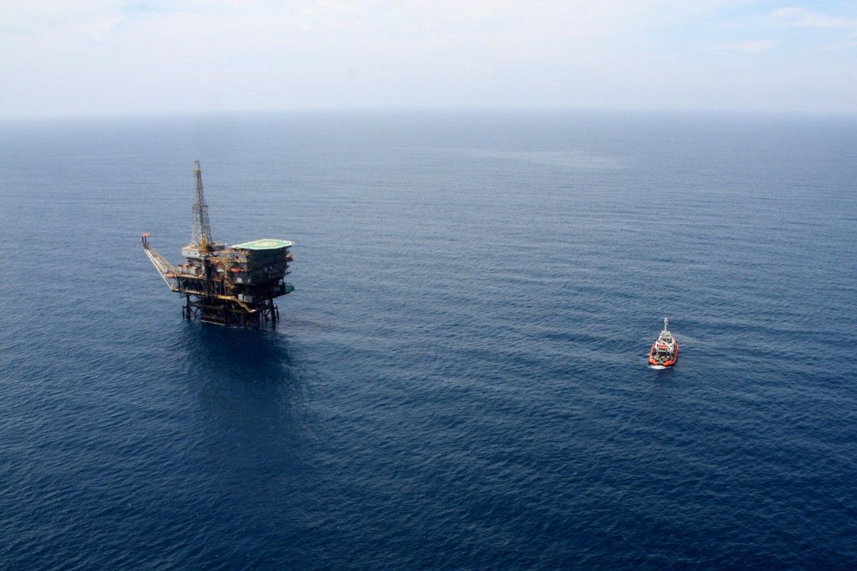 La plataforma petrolífera Casablanca, situada a la costa ebrenca.