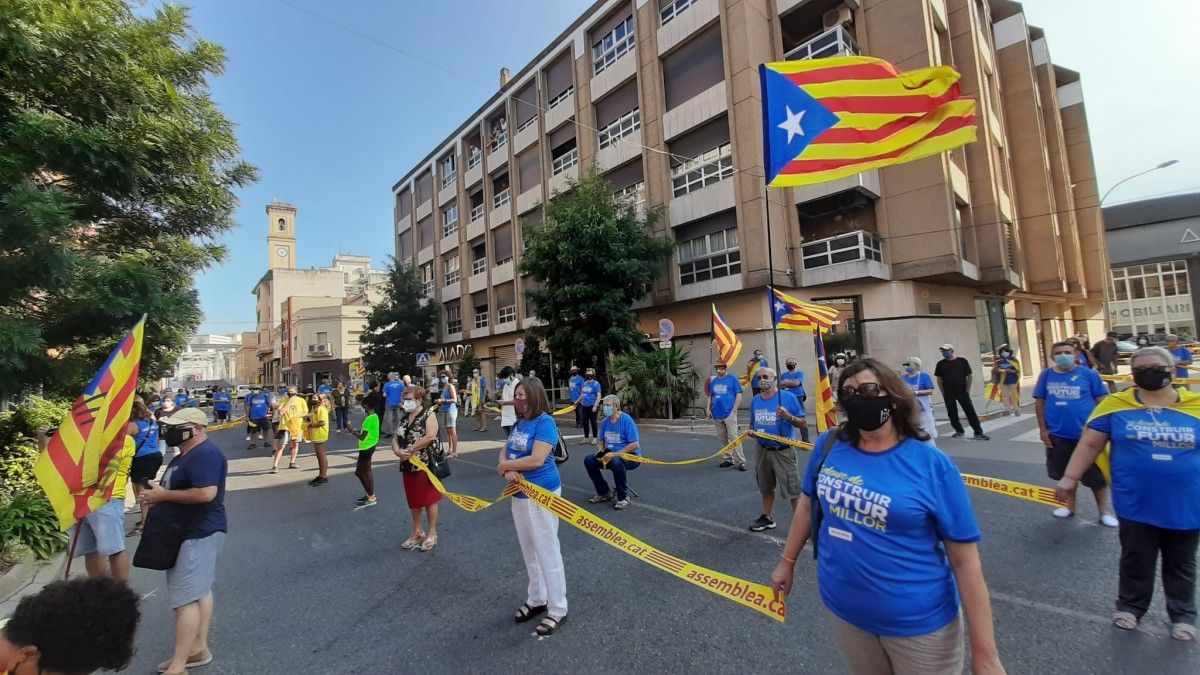Concentració a Tortosa per la Diada 2020