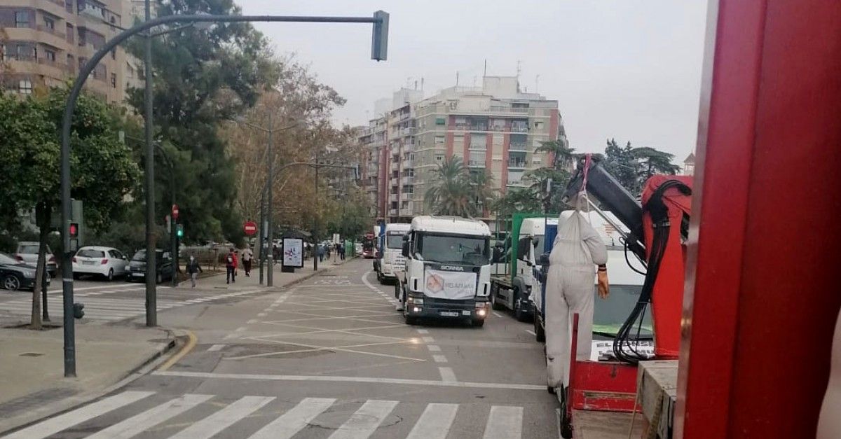 Protesta dels Apicultors als carrers de València