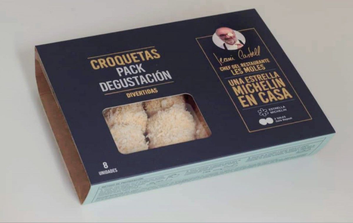 Un dels productes a la venda el pack degustació de croquetes 
