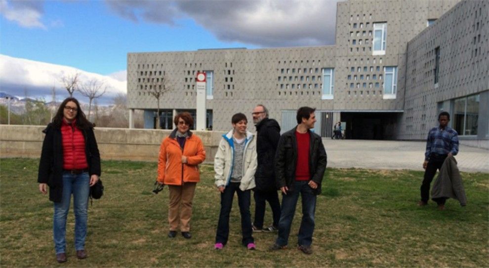 Núria, Constanta, Alba, Peter,  Joan Ramon i Aziz, els investigadors del C3.