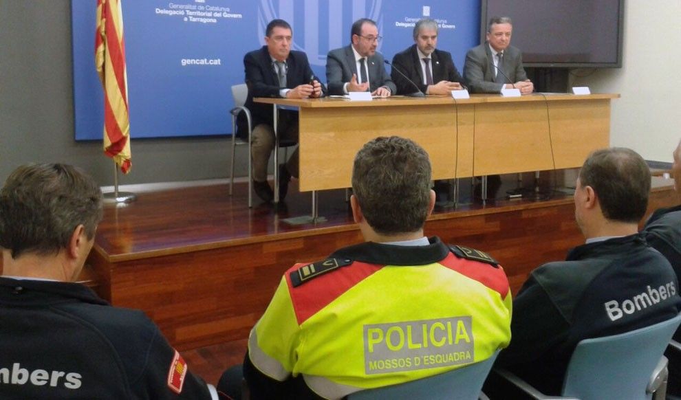 Acte de signatura del conveni entre Interior i les nuclears, a Tarragona.