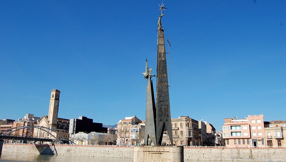 Imatge d'arxiu del monument franquista de Tortosa.