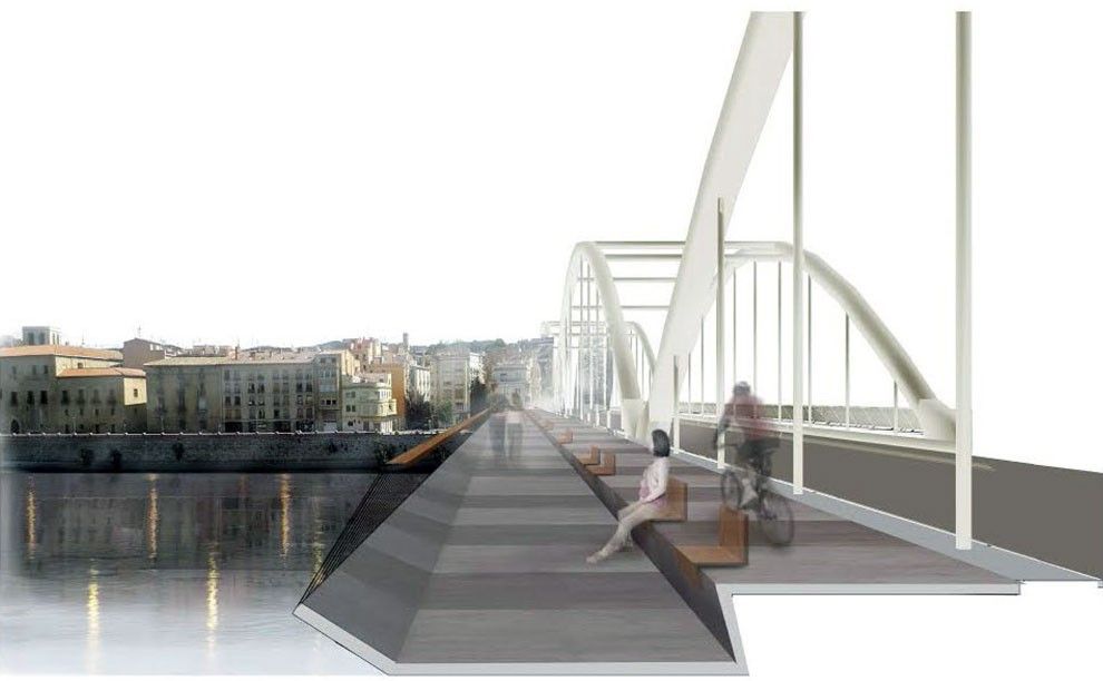 Este és l'aspecte que oferirà el pont de l'Etat, segons l'avantprojecte presentat avui.