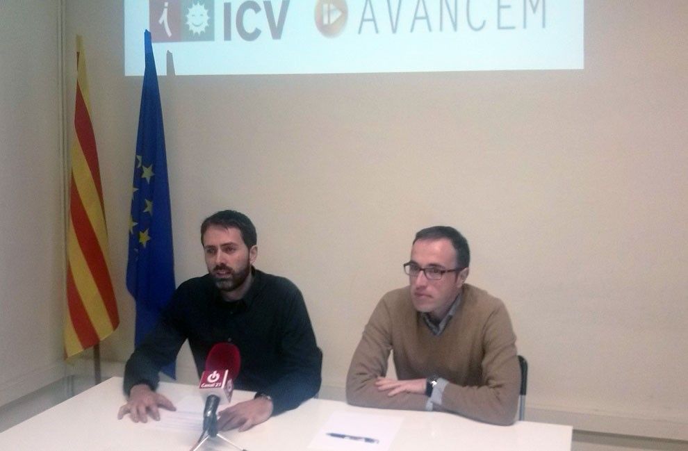 Jordi Jordan i Ismael Villamon han presentat l'acord d'ICV i Avancem a Aldover.