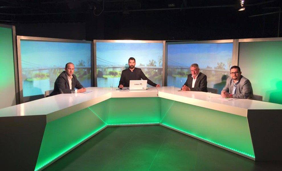 Imatge del debat de candidats de Gandesa a Canal TE.