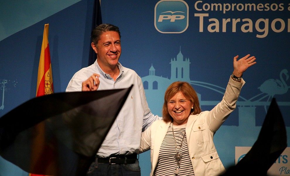 Albiol i la presidenta del PP al País Valencià han estat els caps de cartell del míting central dels populars a les Terres de l'Ebre.