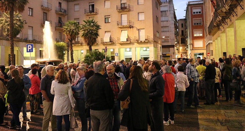 Concentració contra les imputacions pel 9-N a Tortosa.
