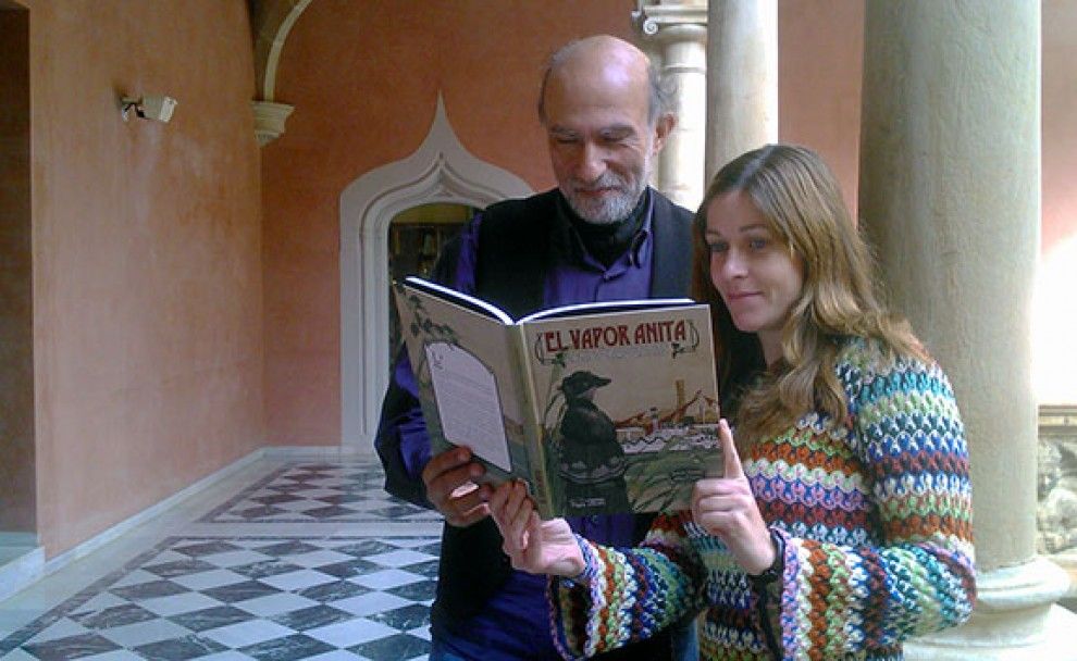 Albert Curto i Laura Tienda, autors del llibre 'El vapor Anita. La història d'un mite'.