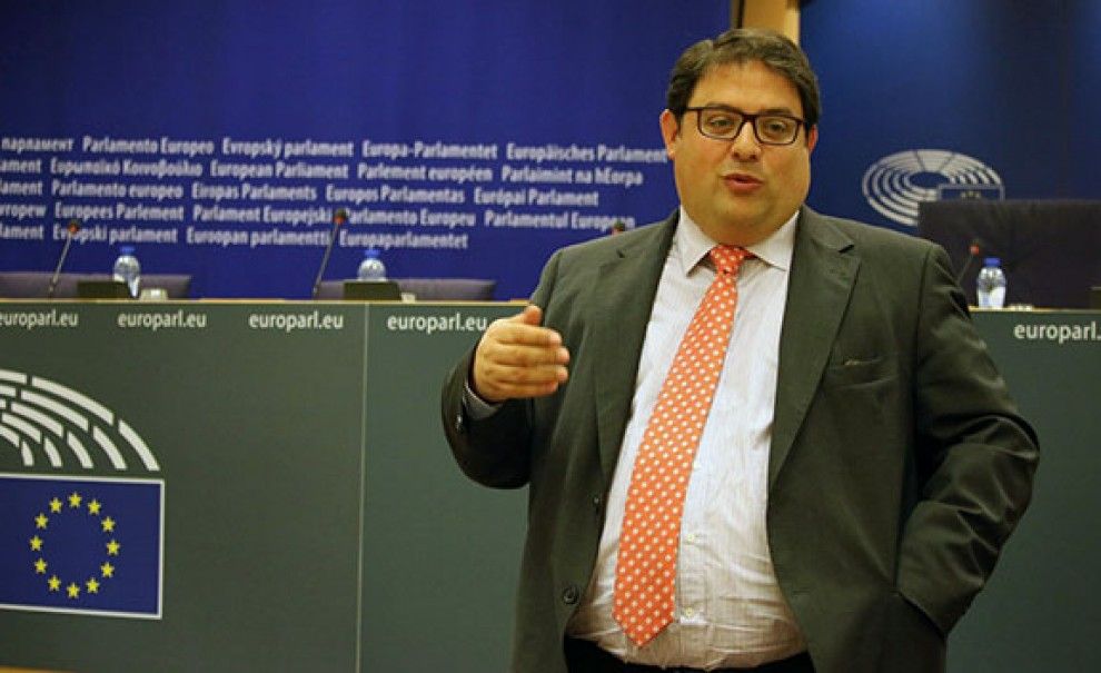 L'eurodiputat Francesc Gambús s'ha trobat avui amb periodistes europeus.