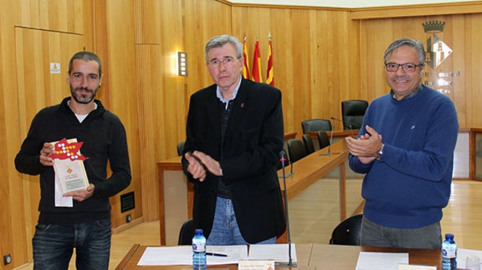 Acte d'entrega del Premi d'Emprenedoria concedit pel consell comarcal del Baix Ebre.