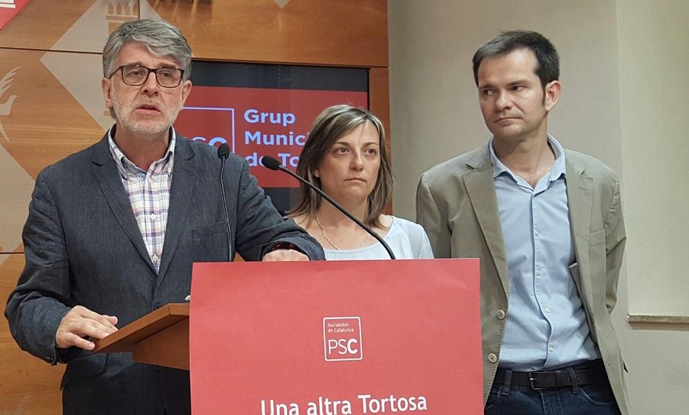 Els regidors socialistes de Tortosa han presentat este dimecres les mocions.