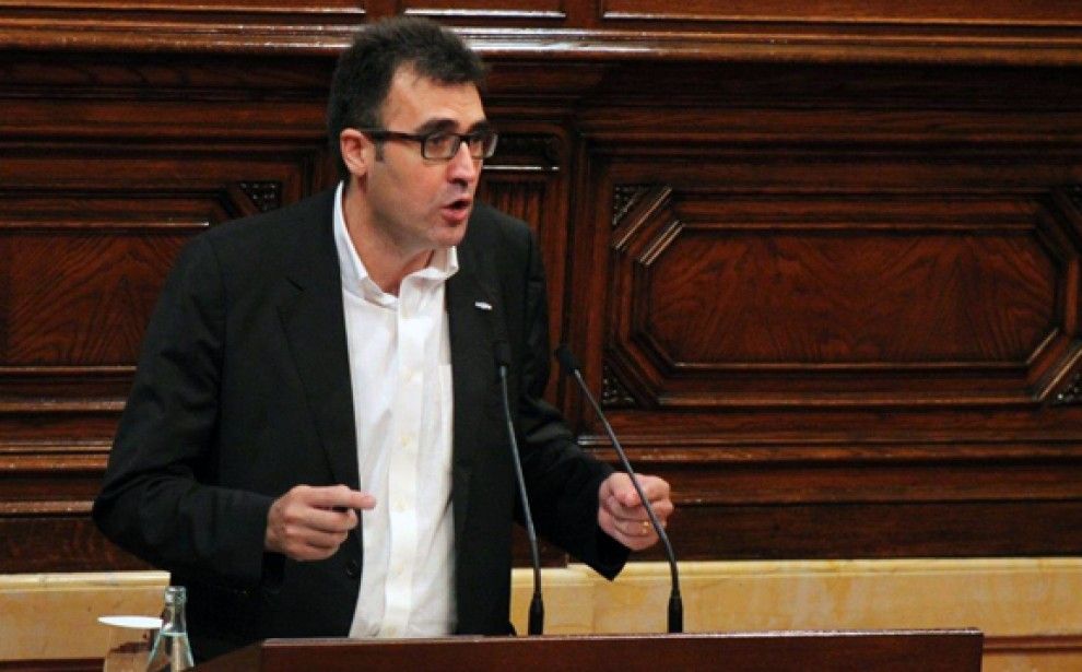 Lluís Salvadó, secretari general adjunt d'ERC, al Parlament.