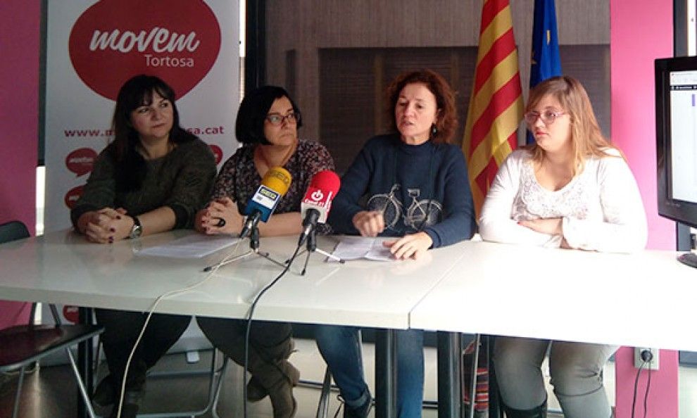 Roda de premsa de Movem Tortosa per presentar el projecte.