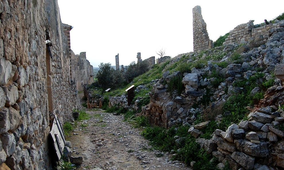 Imatge del poble vell de Corbera d'Ebre.