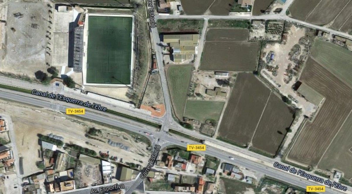 L'encreuament entre la carretera d'Amposta-Deltebre i la del Fangar es millorarà amb una rotonda ovalada