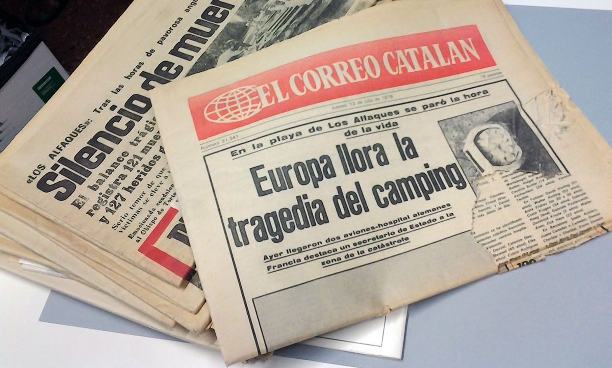 Alguns diaris de l'època, recollint en portada la tragèdia succeïda l'11 de juliol del 78.