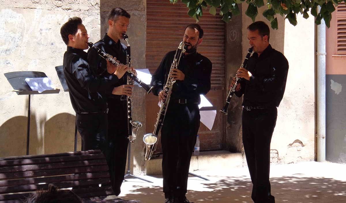 Quartet de clarinets de Barcelona al Festival Sirga de Flix. 