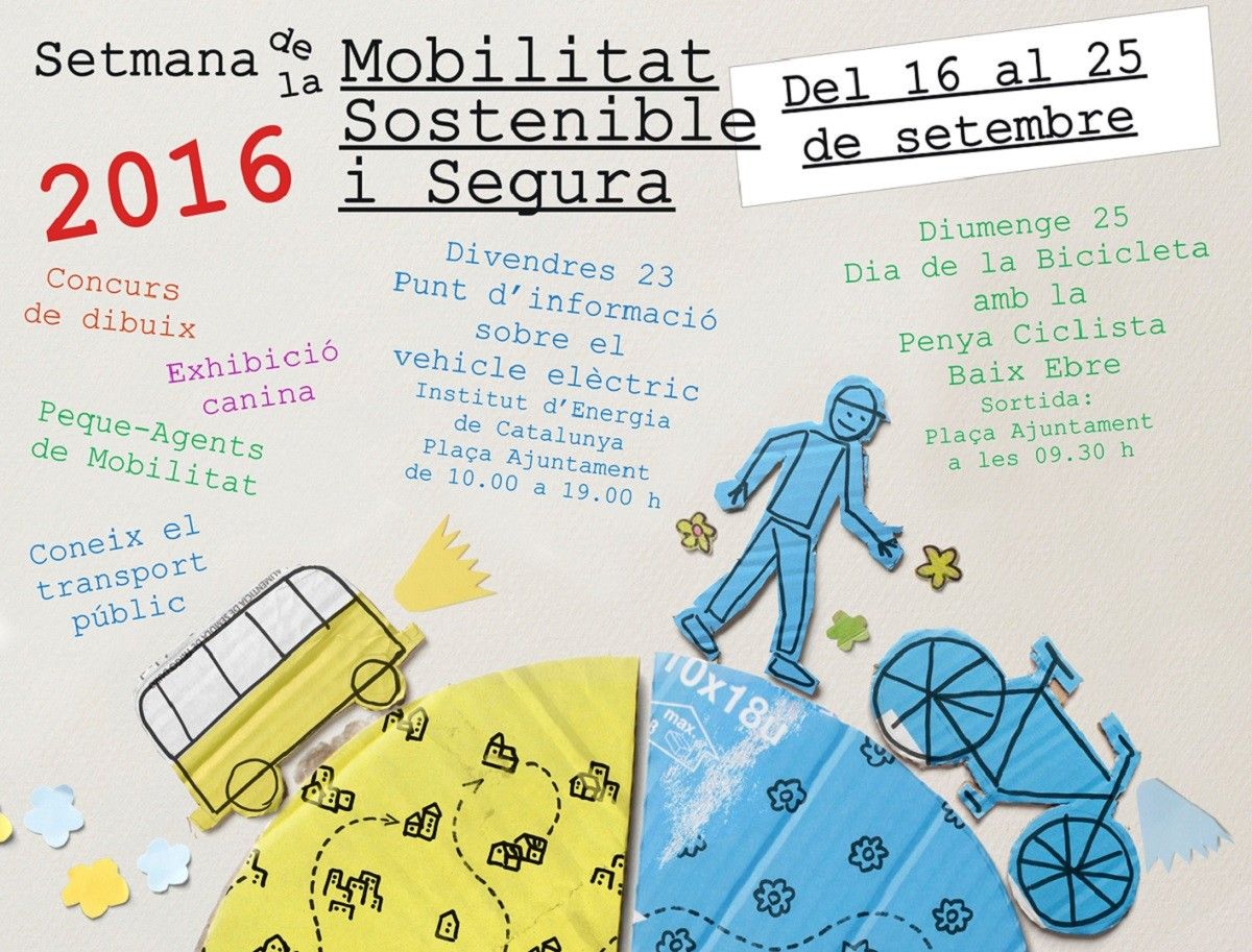 Cartell de la Setmana de la Mobilitat a Tortosa
