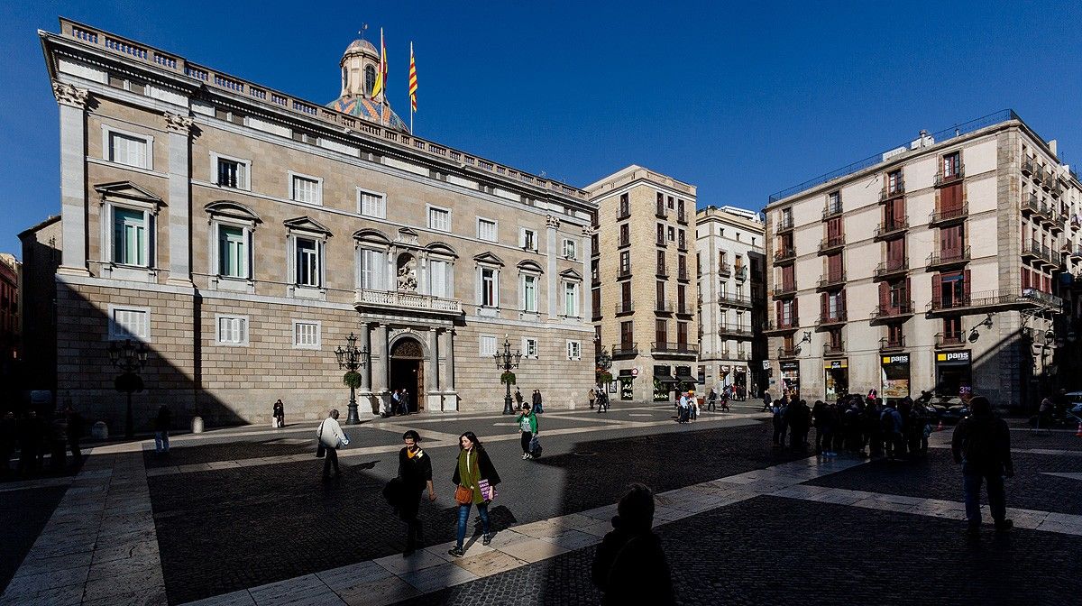 Façana del Palau de la Generalitat.