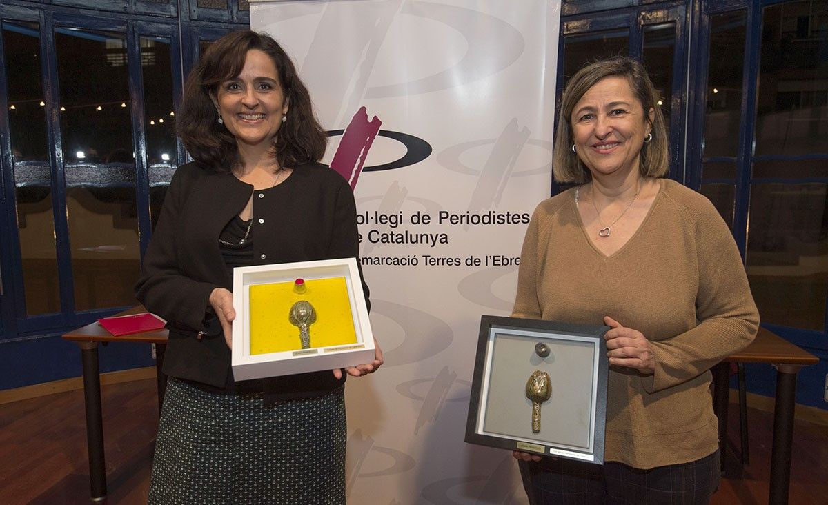Núria Iglesias, cap de premsa de Bombers de la Generalitat (Micro Obert) i Teresa Conesa, directora general d'Ercros (Micro Tancat). 