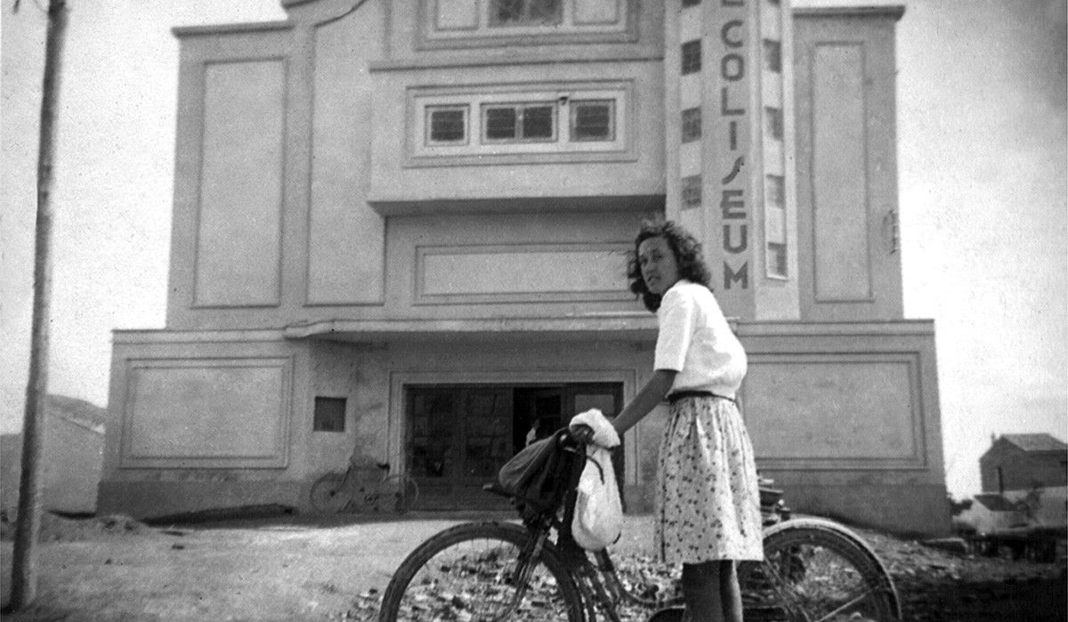 Cine Coliseum, a la Cava, durant la dècada de 1960.