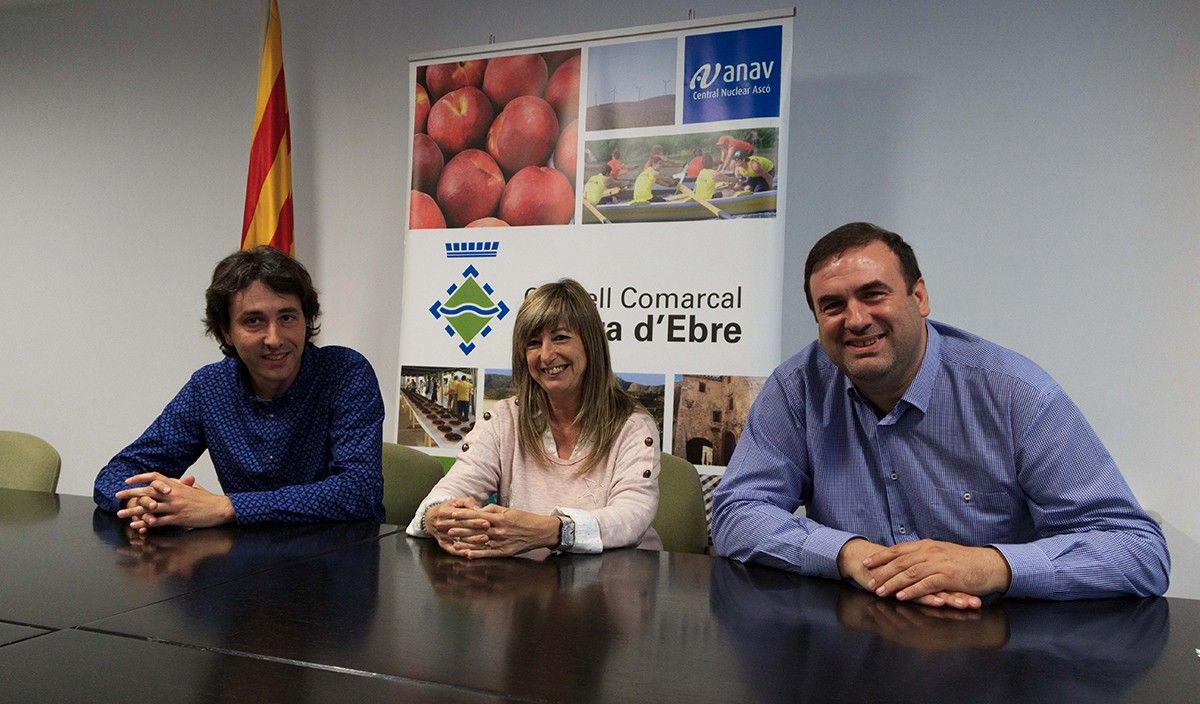 Franesc Barbero (ERC), Gemma Carim (CiU) i Josep Maria Buixeda (FIC). 
