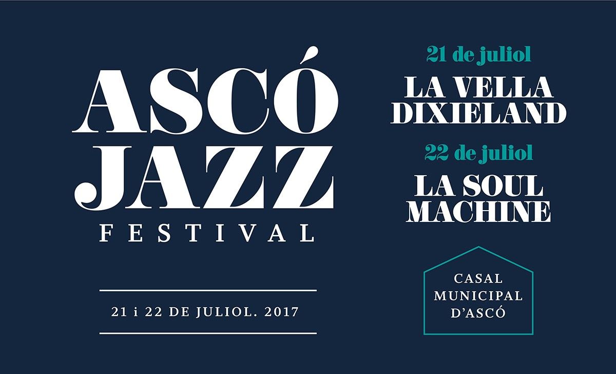 Cartell de l'Ascó Jazz festival.