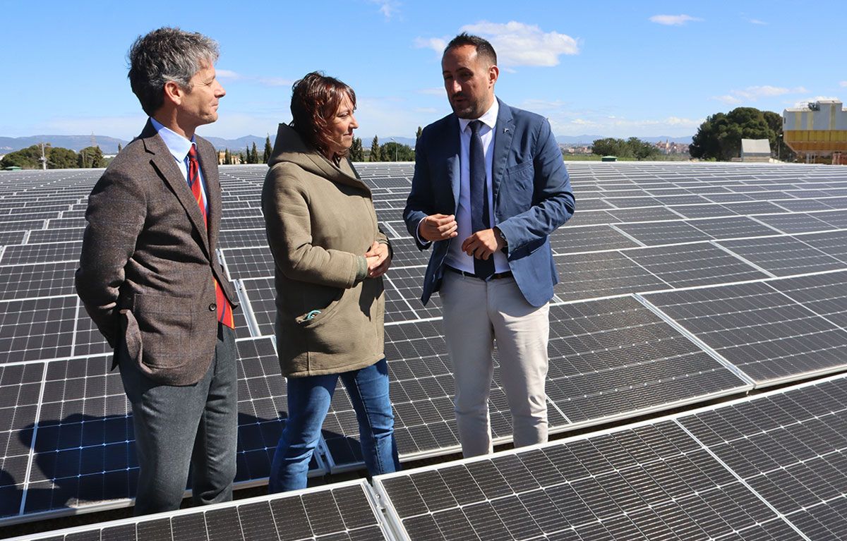 Visita a les noves instal·lacions fotovoltaiques de Constantí.