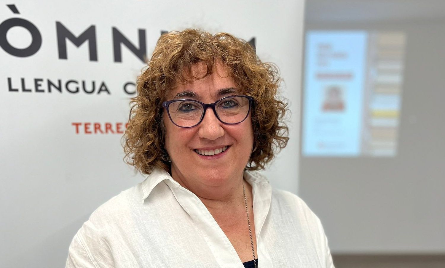 Josepa Ribera Barón,  reconeguda per Òmnium Terres de l’Ebre per la seua tasca docent de llengua catalana