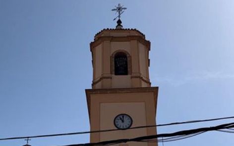 El campanar de la parròquia de Sant LLorenç, a El Pinell de Brai