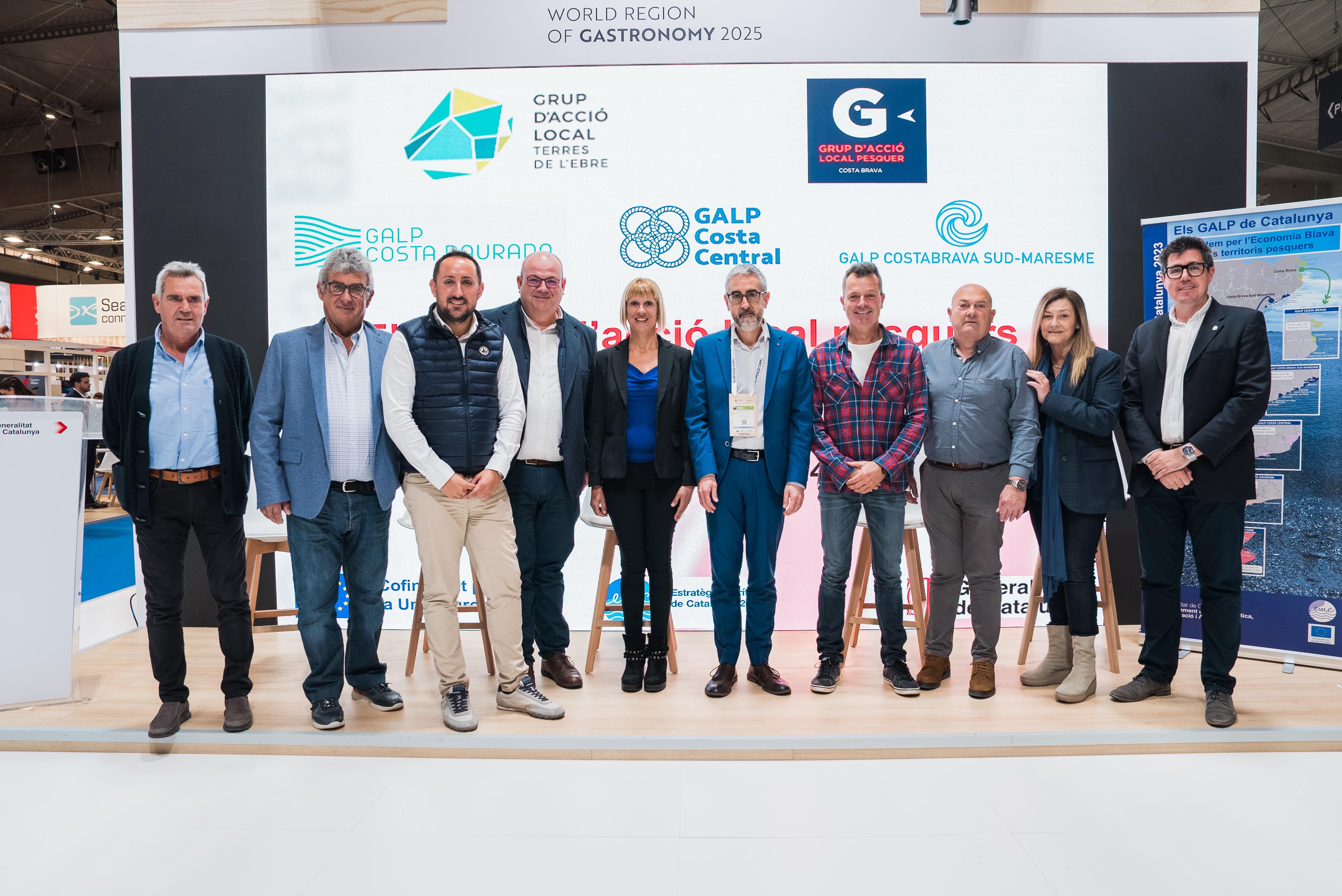 Representants del Galp Mar de l'Ebre acompanyen als projectes guanyadors