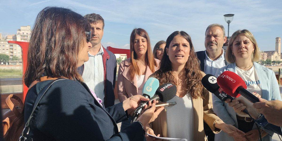 Mònica Sales ha fet la darrera atenció als mitjans este divendres a Tortosa abans de la jornada de reflexió