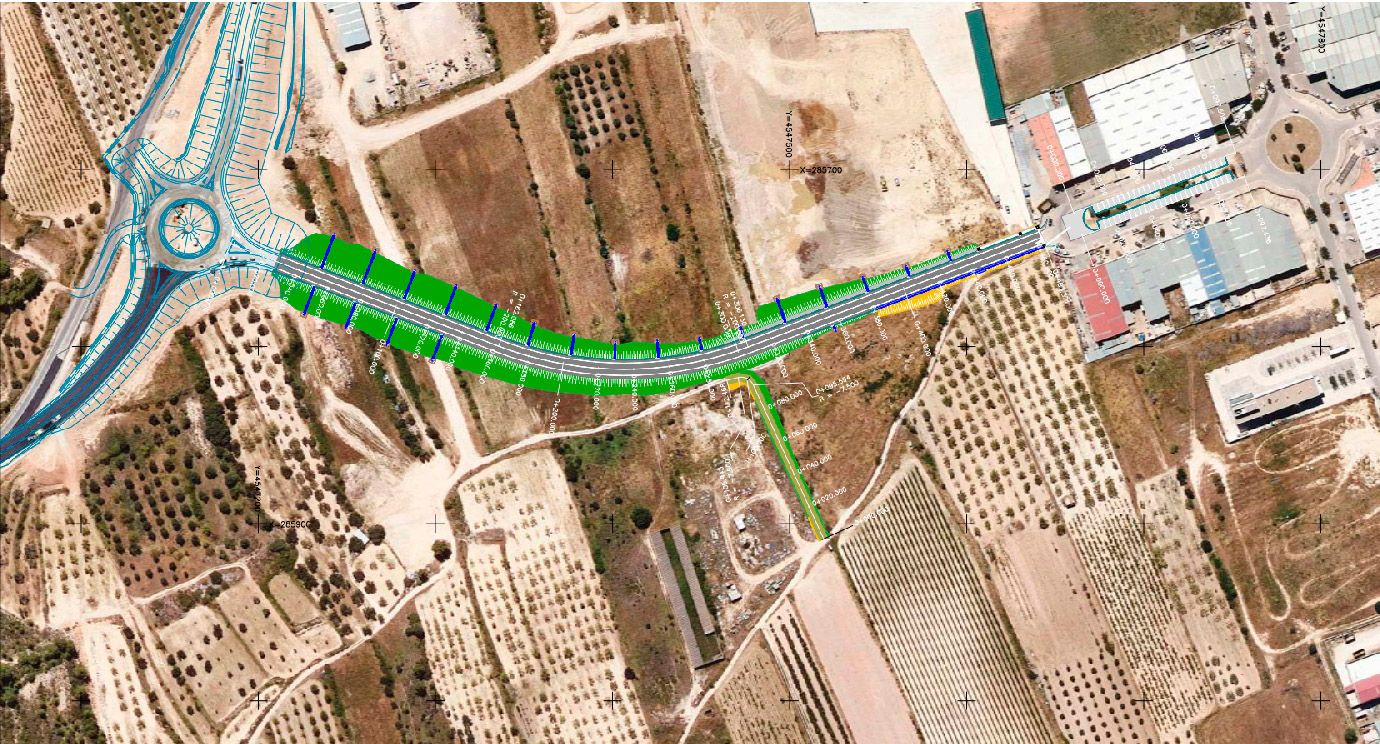 El nou vial connectarà l’accés al polígon la Plana a la rotonda de la C-43