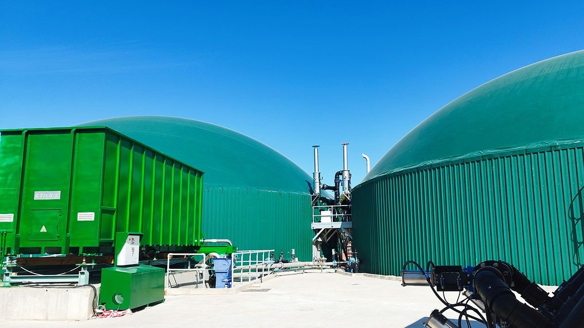 Exemple de planta de biogàs situada a Vall-de-roures