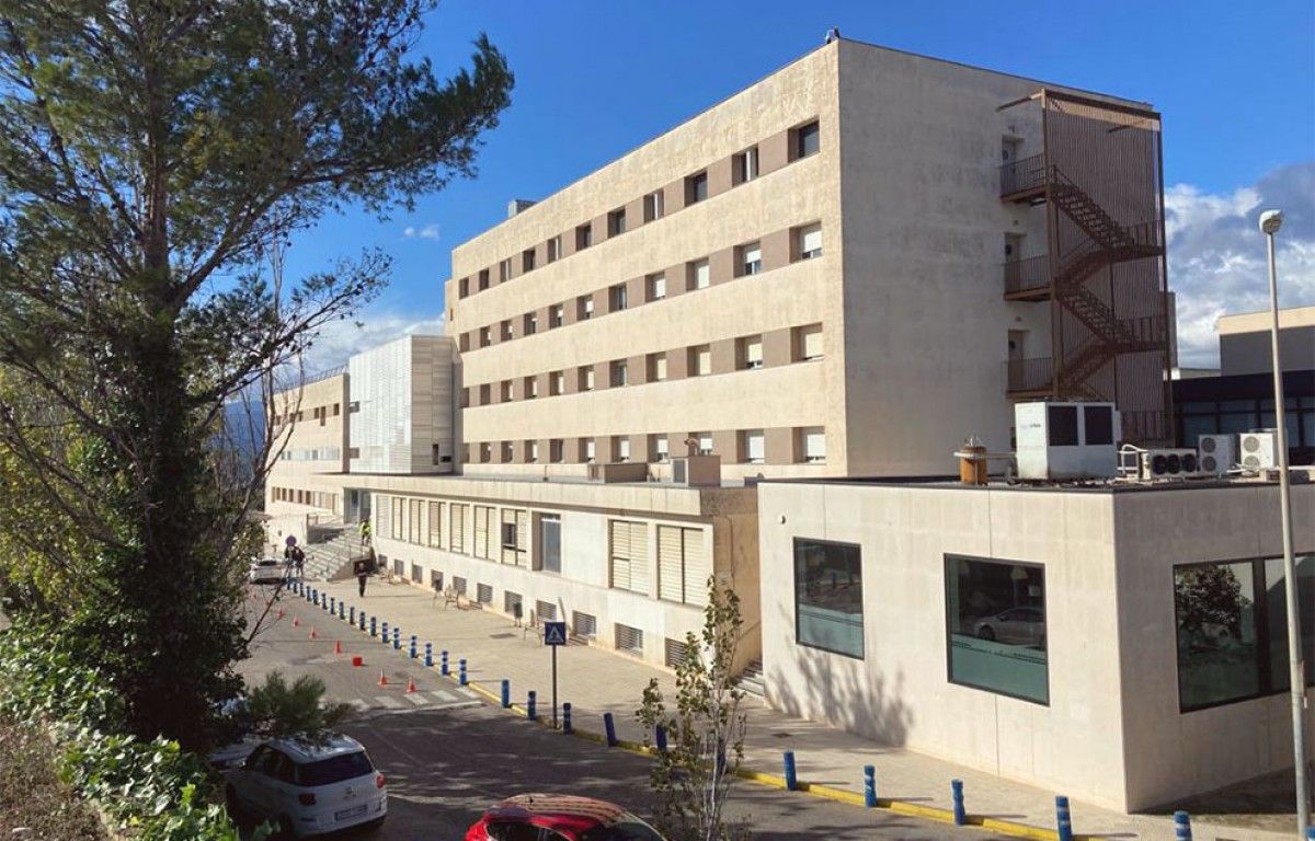 Imatge de la façana principal de l'hospital.